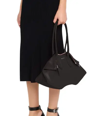 McQueen Manta Sculptural Nappa Leather Shoulder Bag | Thumbnail 1 McQueen Manta Sculptural Nappa Leather Shoulder Bag | Thumbnail 1