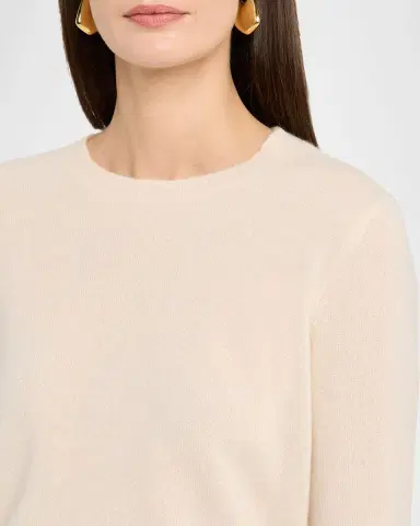 Co Long-Sleeve Cashmere Crewneck Sweater | Thumbnail 5 Co Long-Sleeve Cashmere Crewneck Sweater | Thumbnail 5