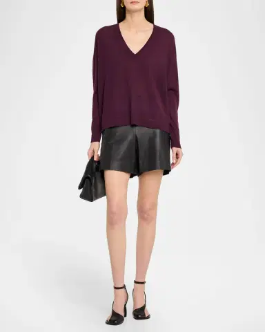 Co V-Neck Loose-Fit Cashmere Sweater | Thumbnail 2 Co V-Neck Loose-Fit Cashmere Sweater | Thumbnail 2