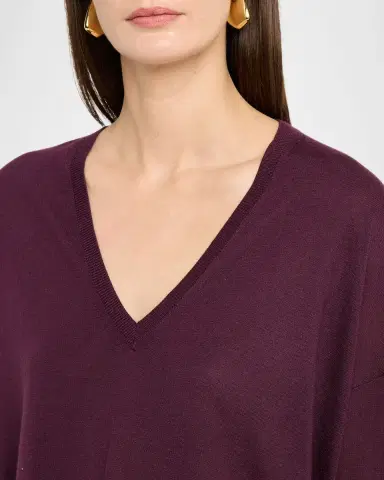 Co V-Neck Loose-Fit Cashmere Sweater | Thumbnail 5 Co V-Neck Loose-Fit Cashmere Sweater | Thumbnail 5