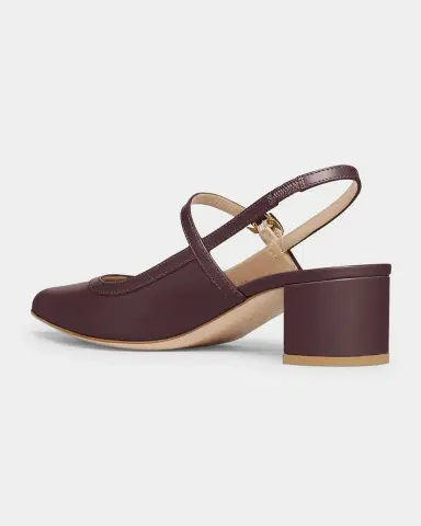 Gianvito Rossi Calfskin Mary Jane Slingback Pumps | Thumbnail 2 Gianvito Rossi Calfskin Mary Jane Slingback Pumps | Thumbnail 2