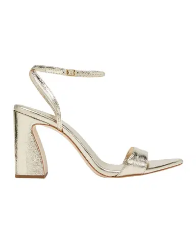 Loeffler Randall Malia Metallic Leather Block-Heel Sandals | Thumbnail 1 Loeffler Randall Malia Metallic Leather Block-Heel Sandals | Thumbnail 1