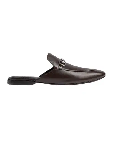 Gucci Men 's Leather Horsebit Mules | Thumbnail 1 Gucci Men 's Leather Horsebit Mules | Thumbnail 1