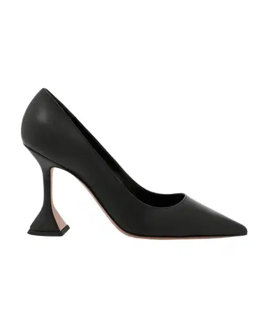 Amina Muaddi Ami Pointed Leather Pumps | Thumbnail 1 Amina Muaddi Ami Pointed Leather Pumps | Thumbnail 1