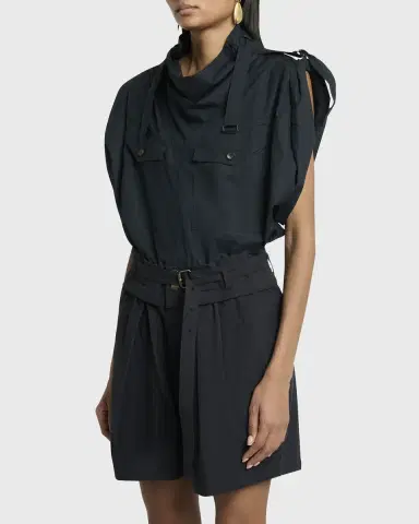 Etoile Isabel Marant Nemia Draped Utility Top | Thumbnail 4 Etoile Isabel Marant Nemia Draped Utility Top | Thumbnail 4