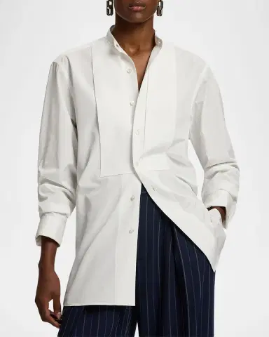 Ralph Lauren Collection Kirstin Cotton Broadcloth Shirt | Thumbnail 4 Ralph Lauren Collection Kirstin Cotton Broadcloth Shirt | Thumbnail 4