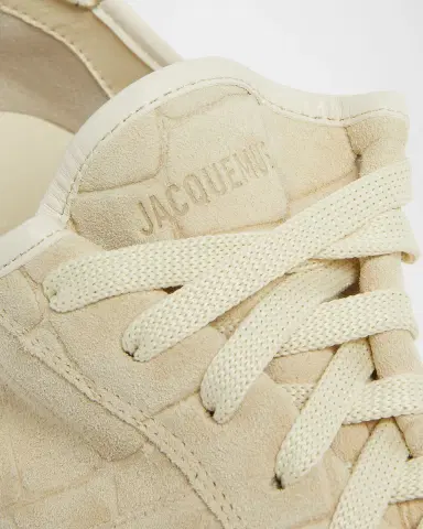 Jacquemus Men's Les Tennis Croc-Embossed Suede Sneakers | Thumbnail 2 Jacquemus Men's Les Tennis Croc-Embossed Suede Sneakers | Thumbnail 2