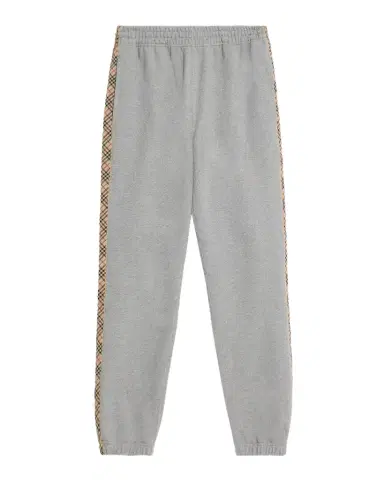 Burberry Men 's Check Trim Cotton Jogging Pants | Thumbnail 1 Burberry Men 's Check Trim Cotton Jogging Pants | Thumbnail 1