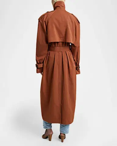 Saint Laurent Belted Double-Breasted Trench Coat | Thumbnail 3 Saint Laurent Belted Double-Breasted Trench Coat | Thumbnail 3