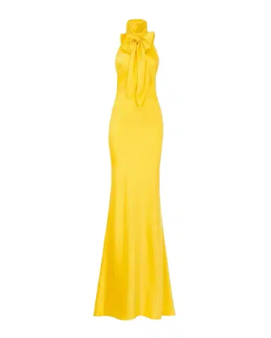 Ralph Lauren Collection Chilton Stretch Satin Evening Dress | Thumbnail 1 Ralph Lauren Collection Chilton Stretch Satin Evening Dress | Thumbnail 1