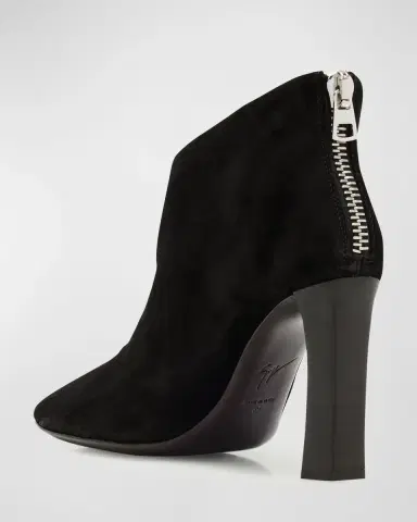 Giuseppe Zanotti Sensorial Suede Leather Ankle Booties | Thumbnail 4 Giuseppe Zanotti Sensorial Suede Leather Ankle Booties | Thumbnail 4