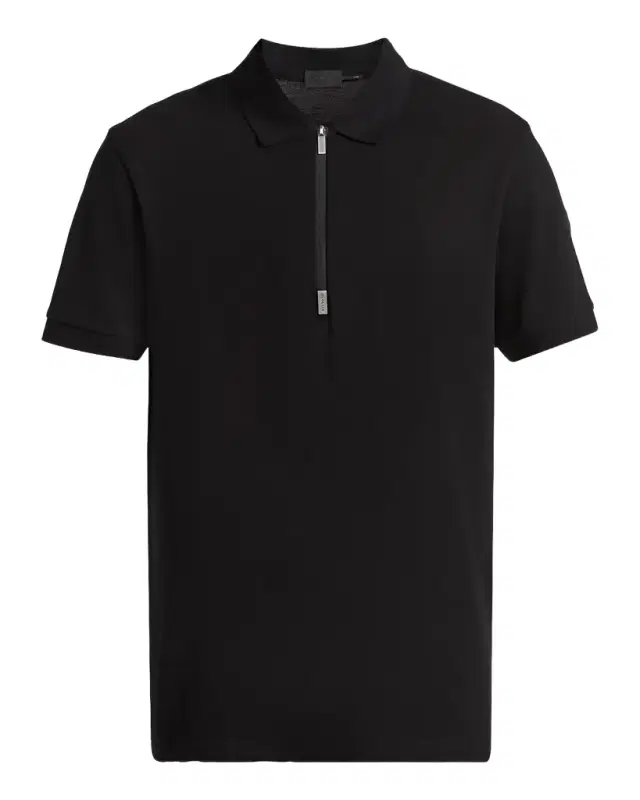 Men 's ogo Cotton Piquet Half-Zip Polo Shirt Men 's ogo Cotton Piquet Half-Zip Polo Shirt