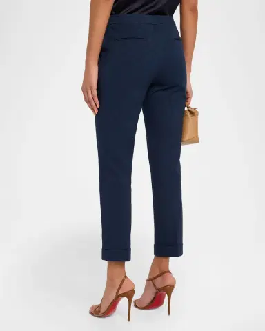 Etro Milano Stretch-Cotton Cigarette Trousers | Thumbnail 3 Etro Milano Stretch-Cotton Cigarette Trousers | Thumbnail 3