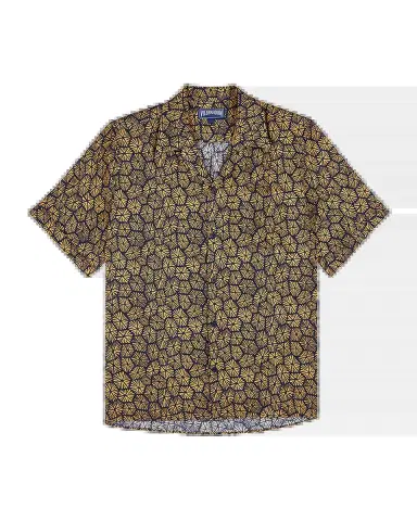 Vilebrequin Men's Linen Flower-Print Camp Shirt | Thumbnail 2 Vilebrequin Men's Linen Flower-Print Camp Shirt | Thumbnail 2