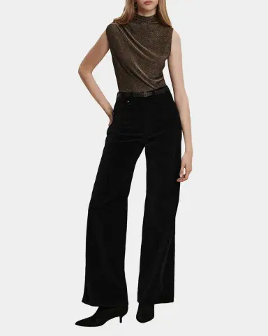 Veronica Beard Taylor High-Rise Wide-Leg Pants | Thumbnail 2 Veronica Beard Taylor High-Rise Wide-Leg Pants | Thumbnail 2
