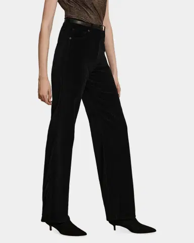 Veronica Beard Taylor High-Rise Wide-Leg Pants | Thumbnail 4 Veronica Beard Taylor High-Rise Wide-Leg Pants | Thumbnail 4