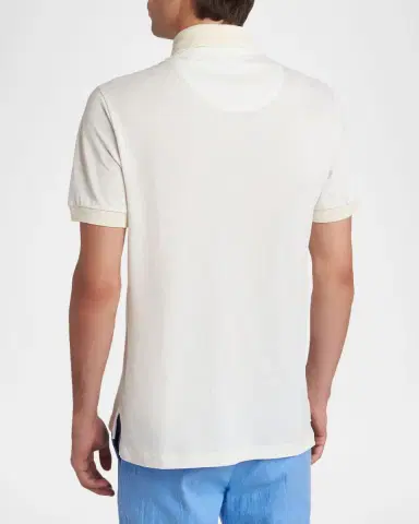 Etro Men 's Paisley Cotton Pique Polo Shirt | Thumbnail 3 Etro Men 's Paisley Cotton Pique Polo Shirt | Thumbnail 3