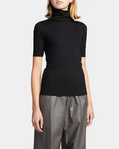 MAJESTIC FILATURES Soft Touch Elbow-Sleeve Turtleneck | Thumbnail 4 MAJESTIC FILATURES Soft Touch Elbow-Sleeve Turtleneck | Thumbnail 4