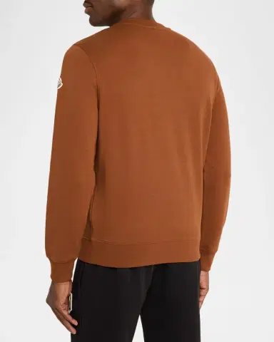 Moncler Men's Cotton-Blend Logo Sweatshirt | Thumbnail 3 Moncler Men's Cotton-Blend Logo Sweatshirt | Thumbnail 3