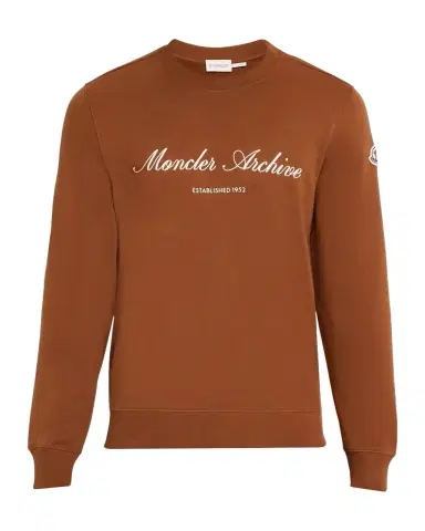 Moncler Men's Cotton-Blend Logo Sweatshirt | Thumbnail 1 Moncler Men's Cotton-Blend Logo Sweatshirt | Thumbnail 1