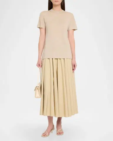 Co Cashmere Knit Short-Sleeve Shirt | Thumbnail 2 Co Cashmere Knit Short-Sleeve Shirt | Thumbnail 2
