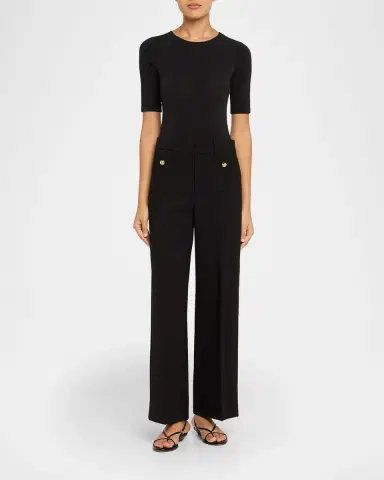 FRAME Le Slim Palazzo Trousers | Thumbnail 2 FRAME Le Slim Palazzo Trousers | Thumbnail 2
