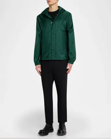 Moncler Men's Hooded Nylon Jacket | Thumbnail 2 Moncler Men's Hooded Nylon Jacket | Thumbnail 2