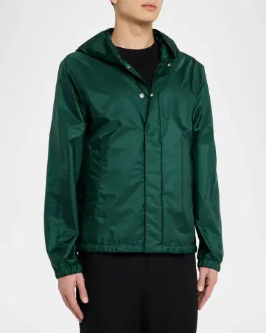 Moncler Men's Hooded Nylon Jacket | Thumbnail 4 Moncler Men's Hooded Nylon Jacket | Thumbnail 4