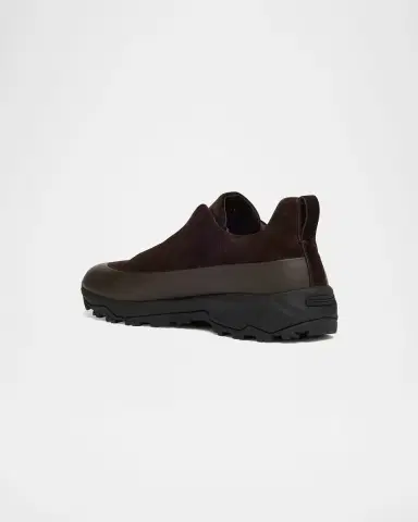 ZEGNA Men 's Triple Stitch Monte Suede and Leather Slip-On Sneakers | Thumbnail 2 ZEGNA Men 's Triple Stitch Monte Suede and Leather Slip-On Sneakers | Thumbnail 2