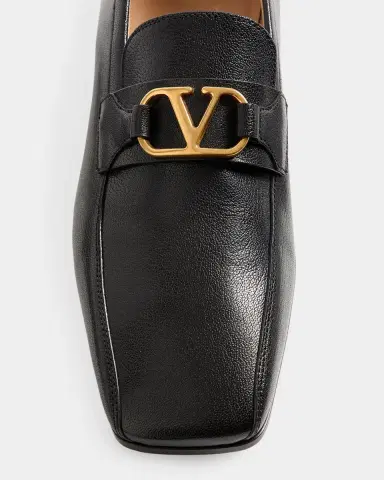 Valentino Garavani Men's Vlogo Signature Leather Loafers | Thumbnail 5 Valentino Garavani Men's Vlogo Signature Leather Loafers | Thumbnail 5