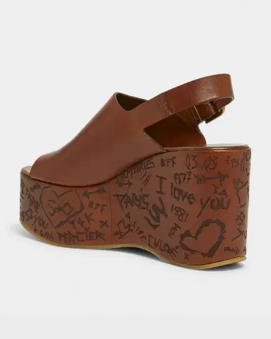 Chloe Maxime Leather Slingback Platform Sandals | Thumbnail 2 Chloe Maxime Leather Slingback Platform Sandals | Thumbnail 2