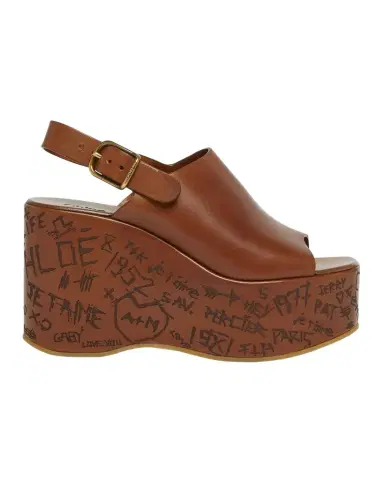 Chloe Maxime Leather Slingback Platform Sandals | Thumbnail 1 Chloe Maxime Leather Slingback Platform Sandals | Thumbnail 1