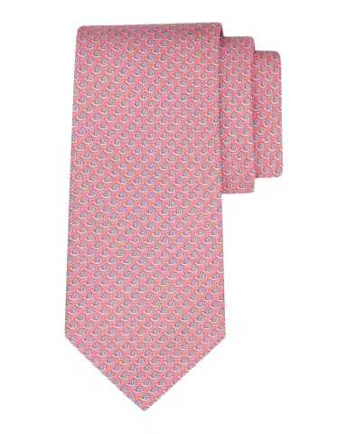 Ferragamo Men's Mini-Snail Silk Tie | Thumbnail 1 Ferragamo Men's Mini-Snail Silk Tie | Thumbnail 1