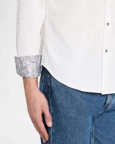 Robert Graham Men's Devonshire Paisley-Check Jacquard Button-Down Shirt | Thumbnail 5 Robert Graham Men's Devonshire Paisley-Check Jacquard Button-Down Shirt | Thumbnail 5