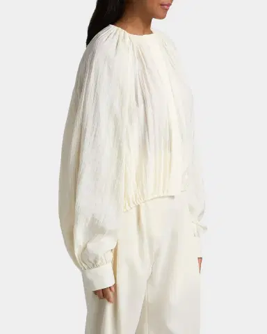 Co Gathered Drawstring-Hem Blouson Shirt | Thumbnail 7 Co Gathered Drawstring-Hem Blouson Shirt | Thumbnail 7