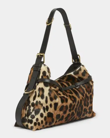 Givenchy Voyou Medium Leopard-Print Goat Hair Shoulder Bag | Thumbnail 3 Givenchy Voyou Medium Leopard-Print Goat Hair Shoulder Bag | Thumbnail 3