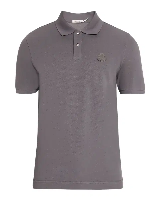 Men 's Cotton Leather-Logo Polo hirt Men 's Cotton Leather-Logo Polo hirt