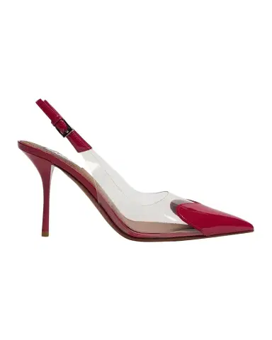 Alaïa Coeur Clear Cap-Toe Mule Pumps | Thumbnail 1 Alaïa Coeur Clear Cap-Toe Mule Pumps | Thumbnail 1