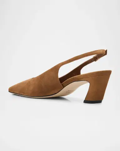 Stuart Weitzman 50mm Stassi Suede Slingback Pumps | Thumbnail 4 Stuart Weitzman 50mm Stassi Suede Slingback Pumps | Thumbnail 4