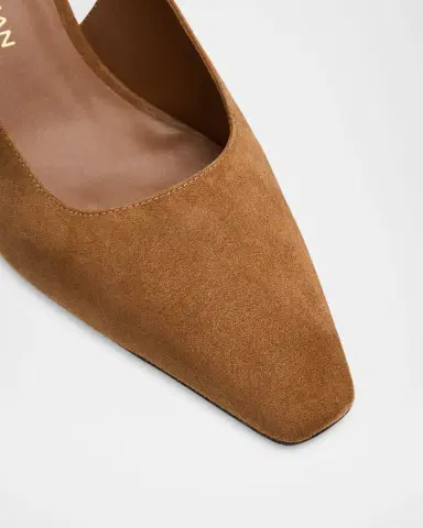 Stuart Weitzman 50mm Stassi Suede Slingback Pumps | Thumbnail 5 Stuart Weitzman 50mm Stassi Suede Slingback Pumps | Thumbnail 5