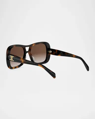 CELINE Triomphe 18 Navigator Acetate Sunglasses | Thumbnail 2 CELINE Triomphe 18 Navigator Acetate Sunglasses | Thumbnail 2