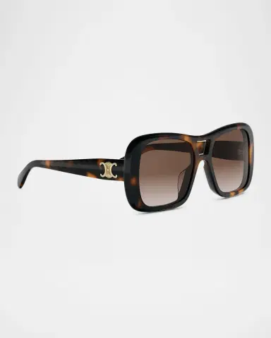 CELINE Triomphe 18 Navigator Acetate Sunglasses | Thumbnail 3 CELINE Triomphe 18 Navigator Acetate Sunglasses | Thumbnail 3