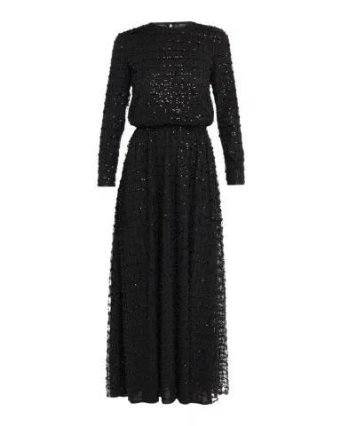 Emporio Armani Sequined Tulle Long Dress | Thumbnail 1 Emporio Armani Sequined Tulle Long Dress | Thumbnail 1