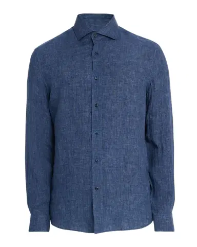 Brunello Cucinelli Men 's Linen Spread Collar Button-Down Shirt | Thumbnail 1 Brunello Cucinelli Men 's Linen Spread Collar Button-Down Shirt | Thumbnail 1