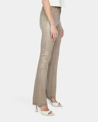L 'AGENCE Selma High-Rise Coated Sleek Baby Boot Jeans | Thumbnail 4 L 'AGENCE Selma High-Rise Coated Sleek Baby Boot Jeans | Thumbnail 4