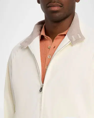 Brunello Cucinelli Men's Water-Resistant Cotton Gabardine Jacket | Thumbnail 5 Brunello Cucinelli Men's Water-Resistant Cotton Gabardine Jacket | Thumbnail 5