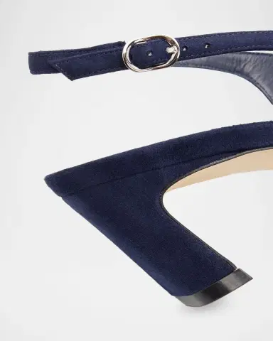 Stuart Weitzman 50mm Stassi Suede Slingback Pumps | Thumbnail 4 Stuart Weitzman 50mm Stassi Suede Slingback Pumps | Thumbnail 4