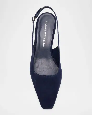 Stuart Weitzman 50mm Stassi Suede Slingback Pumps | Thumbnail 5 Stuart Weitzman 50mm Stassi Suede Slingback Pumps | Thumbnail 5
