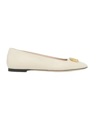 Valentino Garavani VLogo Signature Leather Ballerina Flats | Thumbnail 1 Valentino Garavani VLogo Signature Leather Ballerina Flats | Thumbnail 1