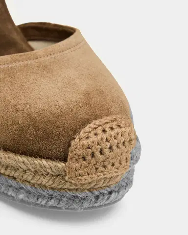 Brunello Cucinelli 80mm Monili Suede Espadrille Wedges | Thumbnail 5 Brunello Cucinelli 80mm Monili Suede Espadrille Wedges | Thumbnail 5